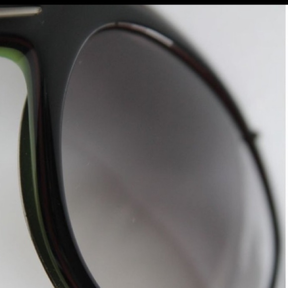 Celine Silver Metal Gradient Black Green Plastic Frame Sunglasses - Picture 12 of 12